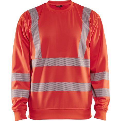 Sweat de travail haute visibilité 3562 - Rouge fluo 4XL