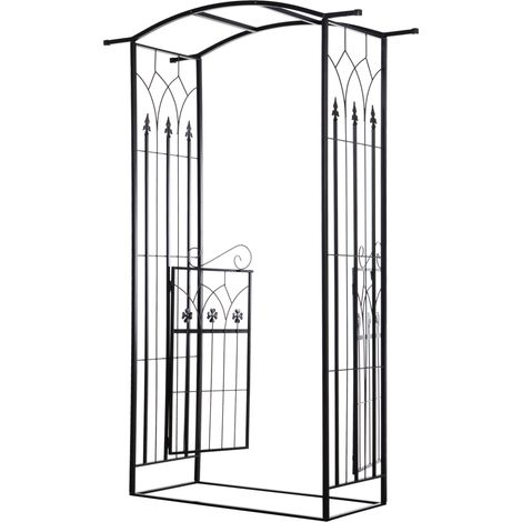 Garden Outdoor Entrance Arch  Door Outdoor Patio Decoration for Rose Trellis Arbour Climbing Plant 131L x 49W x 200Hcm (1/5)
