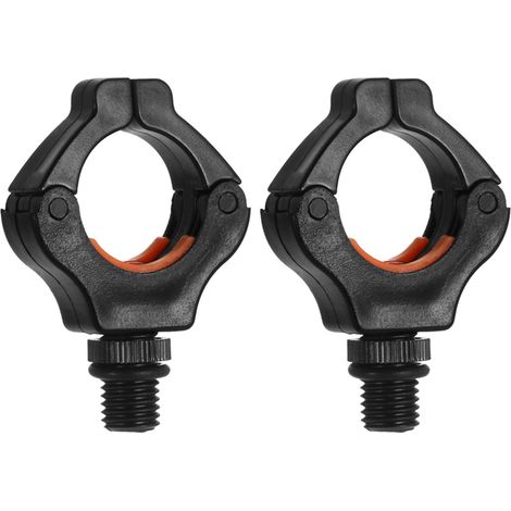 2 pièces Support de Canne à Pêche, Porte-Canne avec Embout de Fixation et Connecteur pour Accessoires de Pêche
