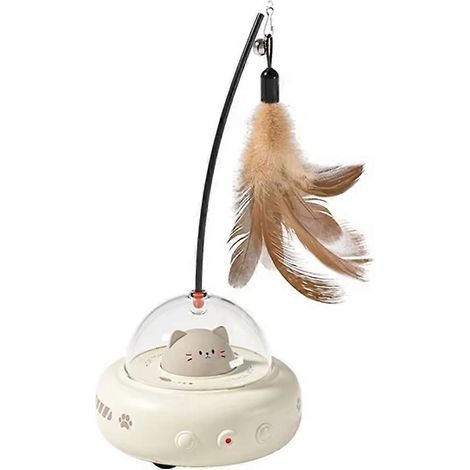Jouet interactif électrique pour chat avec baguette de jeu rechargeable pour animaux de compagnie (1/5)