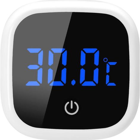 Thermomètre Aquarium Numérique, Mini Thermometre d'aquarium avec Ecran Tactile, Affichage LED, Thermometre Eau sans Fil pour Marine, Eau Doucee, Aquarium (1/5)
