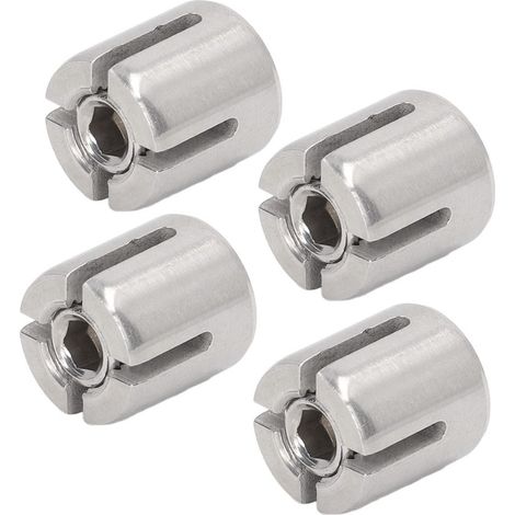 Lot de 10 serre-câbles croisés en acier inoxydable 316 M10 pour kits de garde-corps à câbles de diamètre inférieur à 2 mm (1/5)
