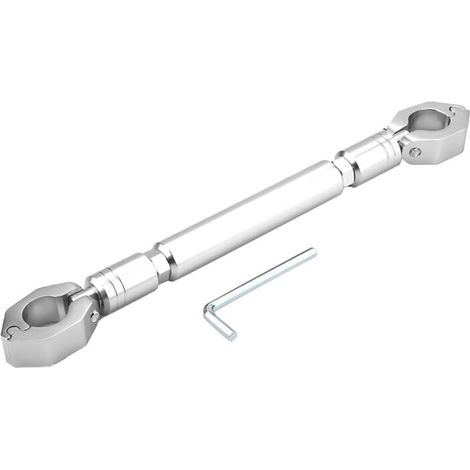 Barre de guidon moto en alliage d'aluminium - Accessoire pour moto (Argent) (1/5)