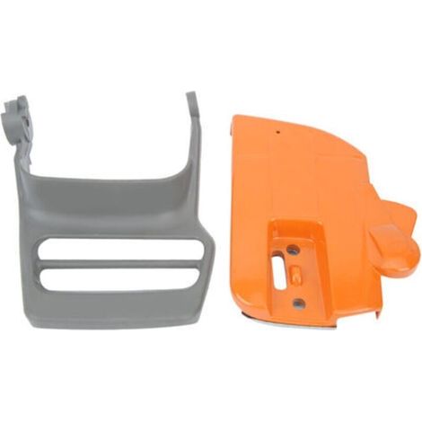 Ensemble de Protection pour Frein de Chaîne et Couvercle Avant pour Tronçonneuse - Compatible avec Modèles 340 345 350 353-