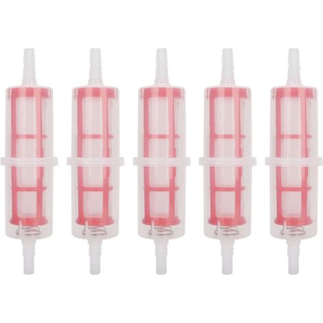 Lot de 5 filtres à carburant diesel compatibles avec les tuyaux de 8 mm (0,3 pouce) ou 10 mm (0,4 pouce) des chariots élévateurs poids lourds. (1/5)