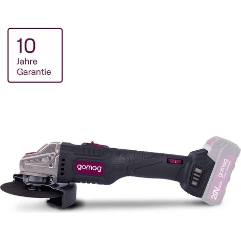 Gomag Akku Winkelschleifer GO-WS125 20V Ø125mm Softstart 2500 – 10000 min-¹ (1/4)