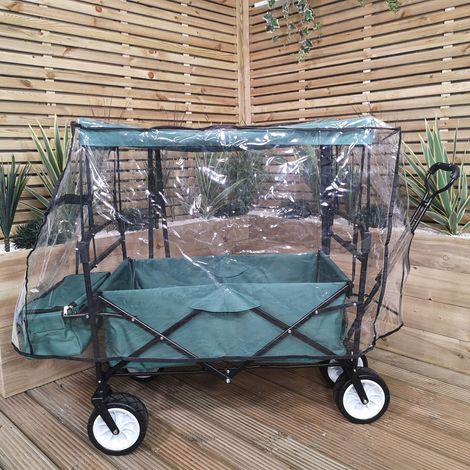 Clear Waterproof Cover Only for Folding Festival Camping Storage Trolley (1/3)