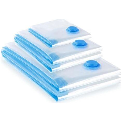 Set of 5 Vacuum Bags for Vacuum Cleaner Clothing, (2L 80x60 + 2M 70x50 + 1S 60x40) Reusable Vacuum Storage Bag, Vacuum Storage Cover for Clothes Duvets (1/5)