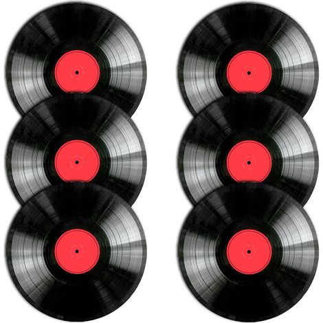 Juego de 6 manteles individuales redondos de vinilo (1/4)