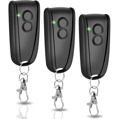 Telecomando per porta da garage a 433,92 MHz, telecomando per cancello a 2 pulsanti, compatibile con porte da garage Liftronic 500, 700, 800 (3 pezzi)