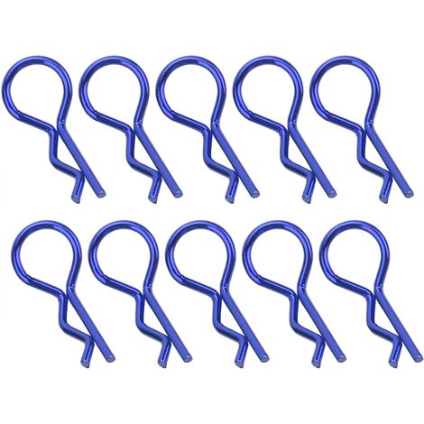 Goupille de fixation en forme de R pour carrosserie de voiture télécommandée 1/5 1/6 1/8 1/10 (Bleu) (1/5)