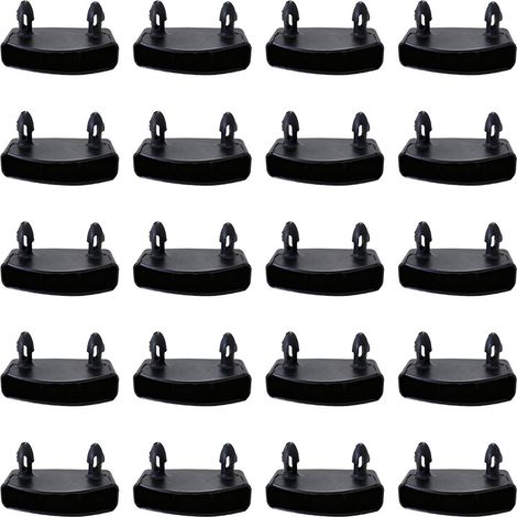 20 Pièces 53 mm Supports pour Sommier à Lattes Embouts , Fixation Latte Sommier Embout de Latte , Lattes pour Rails Latéraux , Accessoires de Connexion pour Lit Double et Simple (1/5)