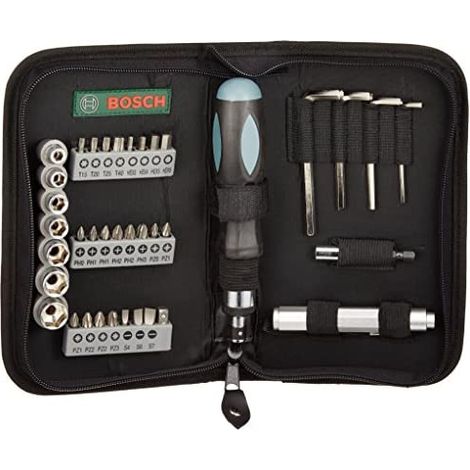 Bosch Accessories Promoline 2607019506 Kit utensili Tuttofare in custodia 38 parti (1/5)