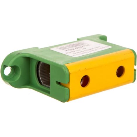 Blocco di derivazione di distribuzione monopolare AL/CU 16-95mm2 giallo-verde piatto e montaggio su guida WLZ35P/95/z 48.597