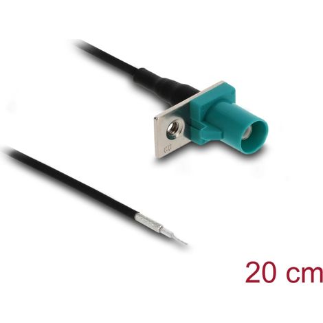 Delock Cable de antena FAKRA Z enchufe para abrir cables 1,13 - 20 cm 1 orificio preperforado