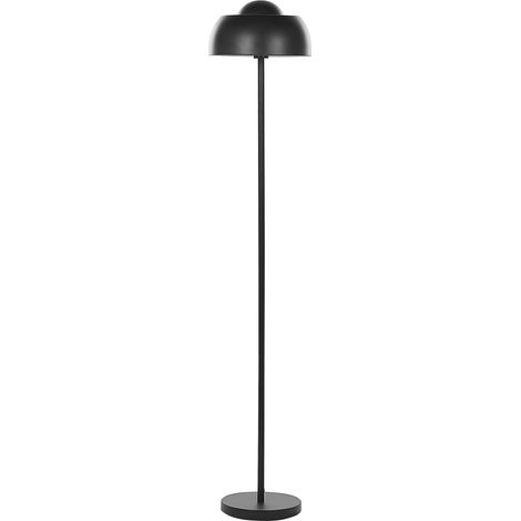 Lámpara de pie de metal negro 148 cm interruptor cable largo Senette