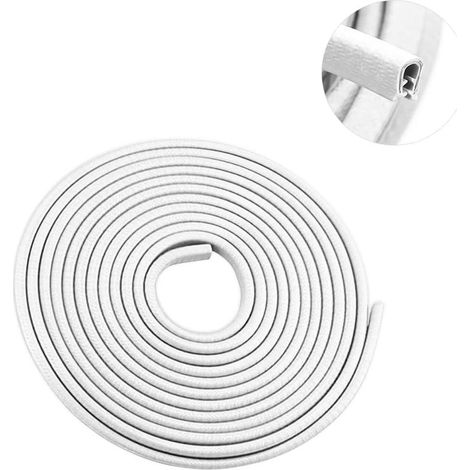 16 pieds protecteur de bord de porte, en PVC, forme en U, universel, pour portes avant/arrière/hayon/capot (1/5)