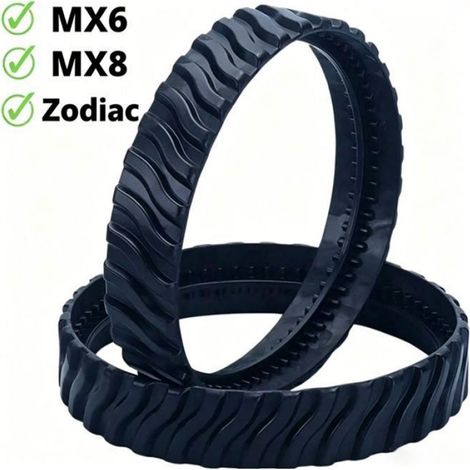 Chenilles pour robot piscine - - Adaptable Zodiac MX6, MX8- Lot de 2 pièces - Installation rapide (1/3)