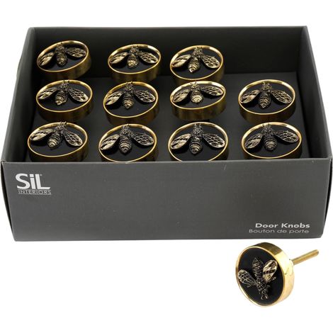 Boutons de meuble Abeille (Lot de 12)