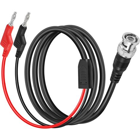 Cordons de Mesure BNC à 4mm Empilable 4.2FT/1.3M - Fiche Banane Oscilloscope Sonde Test à Double Empilage (1/5)