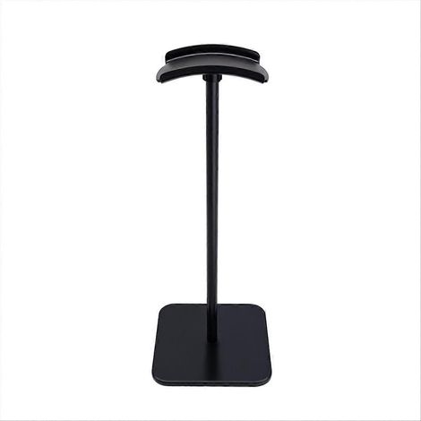 Kopfhörerständer aus Aluminium, vertikaler Kopfhörerhalter, schwarzer Kopfhörerhaken, Wand- und Tischhalterung, stabile Befestigung für Audio-Kopfhörer, platzsparendes Design (1/5)