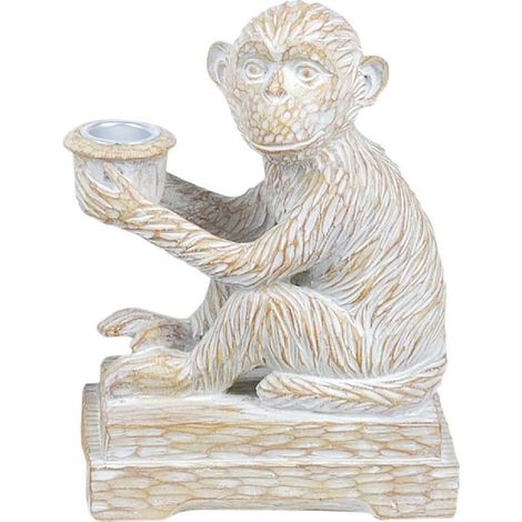 Porte Bougie Singe en résine