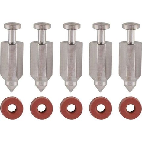 UlisemKit de réparation de joint de siège d'aiguille de soupape à flotteur de carburateur pour moteurs verticaux Briggs Stratton 398188, 281144, 299096, 394681, 83400 5 CV et 6 CV, lot de 5