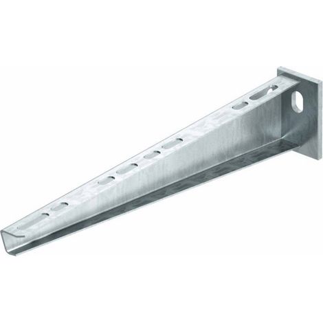 OBO Bettermann Console murale et support avec plaque de tête soudée B510mm acier galvanisé à chaud, 6420788 (1/2)