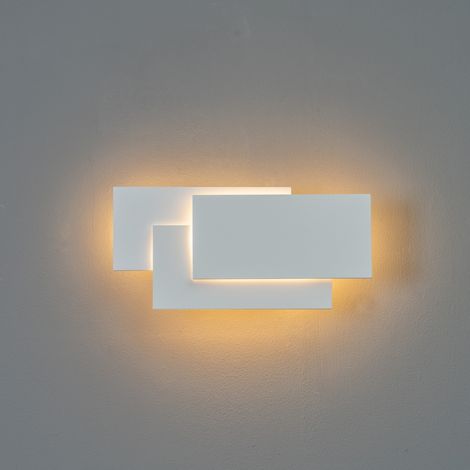 Dreiteilige weiße Design LED Wandlampe - Trio