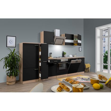 Cuisine Cuisine intégrée Chêne Noir Merle 310 cm Respekta (1/4)