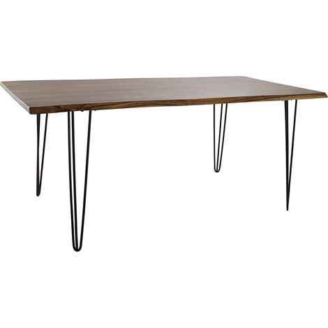 Acacia Metall Esstisch 180x87x76 Brown Metall Metall Acacia Multicolor -Farbfamilienfamilie Esstische und Details Details Details (1/5)