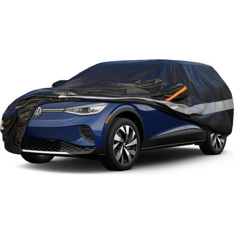 Bâche auto 10 couches imperméable respirante pour Volkswagen ID.4 (2020-2023) noire (1/5)