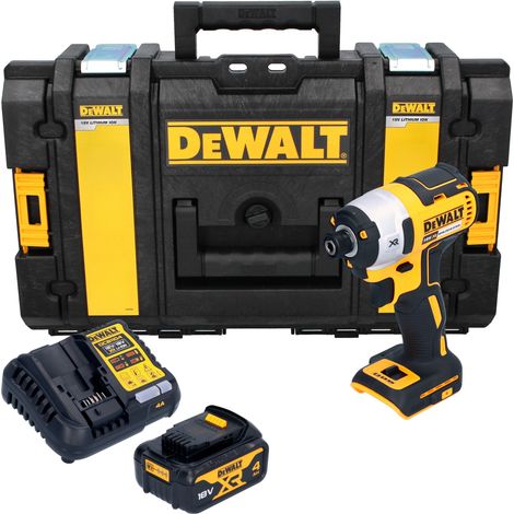 DeWalt DCF 887 M1 Akku Schlagschrauber 18 V 205 Nm 1/4" Brushless + 1x Akku 4,0 Ah + Ladegerät + Tough Box (1/5)