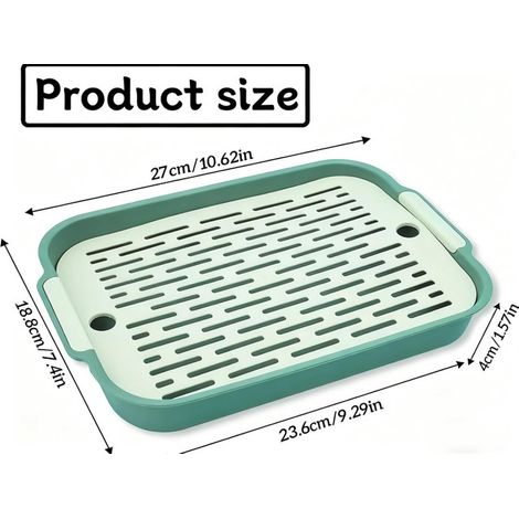 Bac à litière pour lapin et petits animaux toilettes pour rongeurs hamster cochon d'inde avec grille amovible tapis de propreté (1/5)