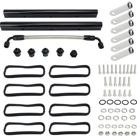 Kit de Rails de Carburant pour Collecteurs D'admission de Voiture, Ensemble en Acier EFI pour Matériel de Collecteur LS LS1 LS2 LS3 LS6 LSX. (1/5)