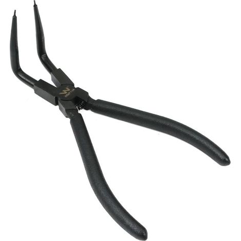 Alicates de mandíbula larga especializados para anillos de retención Waryński de 8" de diámetro interno curvo (1/3)