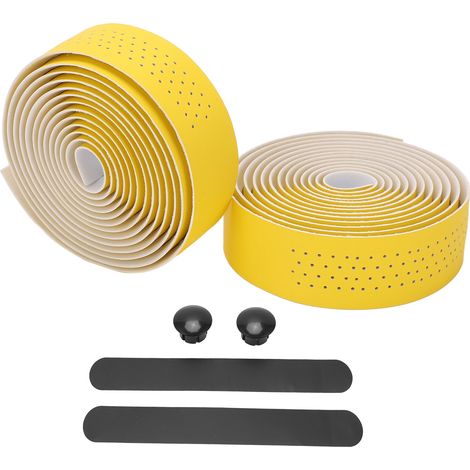 Rutschfestes, saugfähiges Lenkerband für Mountainbikes, gelbes Fahrradzubehör (1/5)
