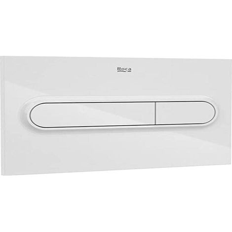 Roca A890195000 Piastra Azionamento Download Doppio, PL1 Dual One, Bianco (1/3)