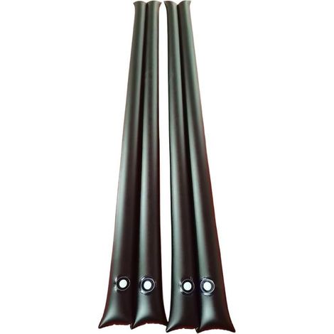 Lot de 2 sacs à eau à double chambre pour piscine hors sol - Ajustement sécurisé - 240 x 30 cm - Noir (1/5)