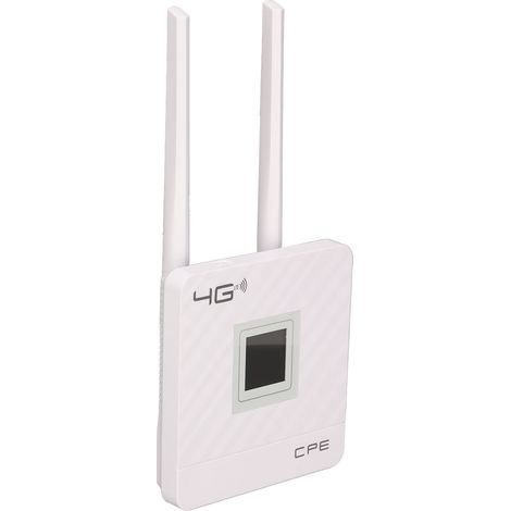 Routeur 4G LTE CPE 150 Mbps, alimentation 12 V CC, 1 A, 50-60 Hz, interface RJ45, routeur sans fil 4G avec écran LCD intelligent de 1,44 pouce, prise secteur 110-240 V (prise britannique). (1/5)