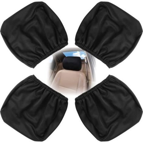 4 Pièces Auto Housse de Appui Tête Universelle Housse d\'Appui-Tête de Voiture Couvre pour Appui Tete Lavable Housses pour Appui-tête