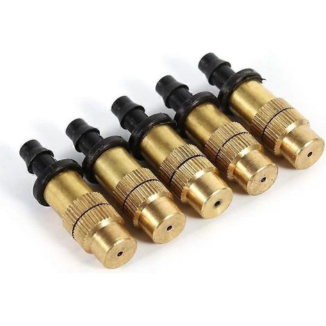 5Pcs Brass Adjustable Spray Nozzle - Sprayers for Garden Watering Irrigation (1/3)