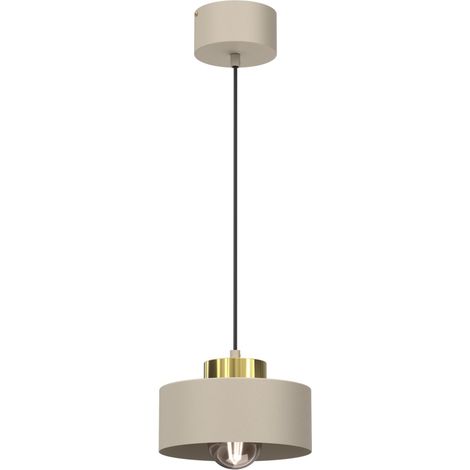 Suspension Marti beige doré Luminex E27 15W Ø20,5cm