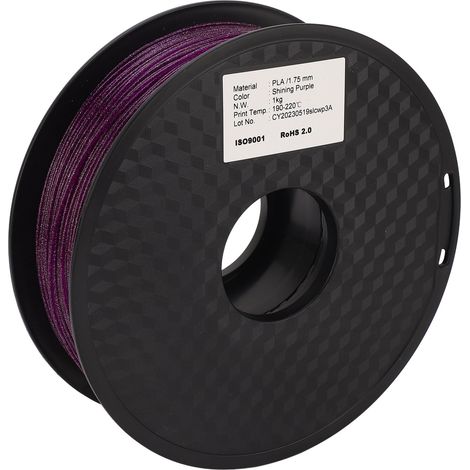 Filament PLA pour impression 3D, filament à paillettes multicolores de 1,75 mm. (1/5)