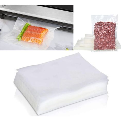 100 Sacs sous vide Sac Sacs sous vide pour Aliments, Vide Péricarde Sac pour Vakuumierer et Folienschweißgeräte,15x20cm