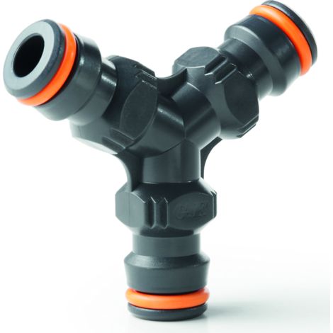 Ewuaqua Pièce en Y 72046 Connecteur en plastique à 3 voies, compatible Gardena (1/2)