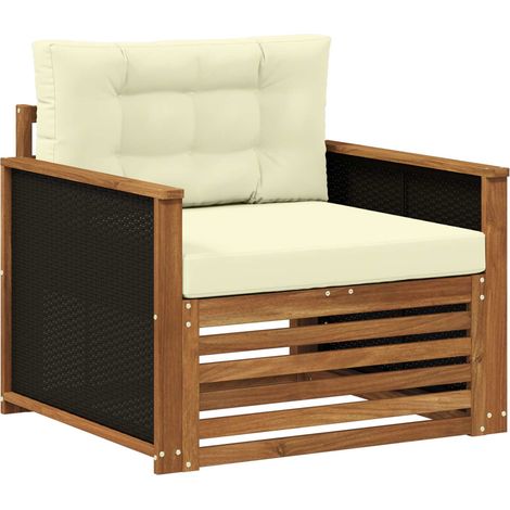Maison Exclusive - Outdoor Mittelsofa Massivholz Akazie Natur