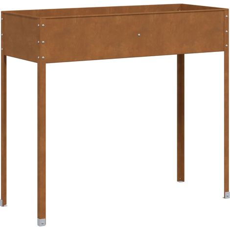 Garden Planter 100.5x40.5x90 cm Weathering Steel vidaXL