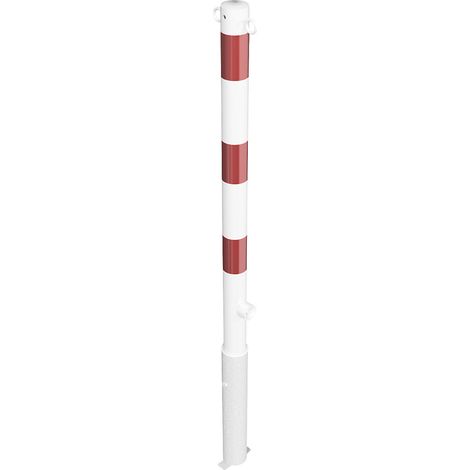 Schake, Potelet de délimitation, Ø 60 mm, blanc / rouge,