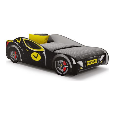 Letto per bambini Batcar nero 160x80
